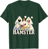 Funny Joke Silly Hamster Brain Rot Meme T-Shirt - Dark Green