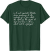 Constitutional Rights Gifts Second Amendment Right to Bear Arms Shall Not Be Infringed T-Shirt - Dark Green