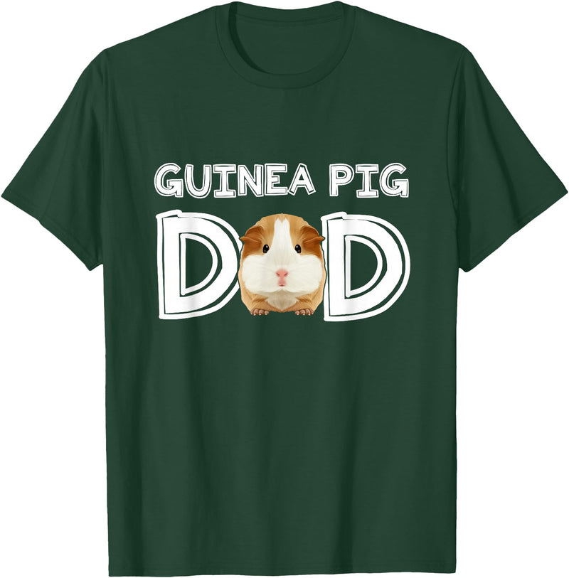 Cavy Breeder Fancier Accessories Clothes Guinea Pig Dad Father's Day Piggy Lover Owner Stuff Cavy T-Shirt - Dark Green