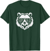 pappy Bear Family Apparel Pappy Bear Face with Sunglasses T-Shirt - Dark Green