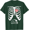 Funny Halloween Shirts Lazy Costume Party Skeleton Pregnancy Taco Halloween Mexican Baby Reveal Dad T-Shirt - Dark Green