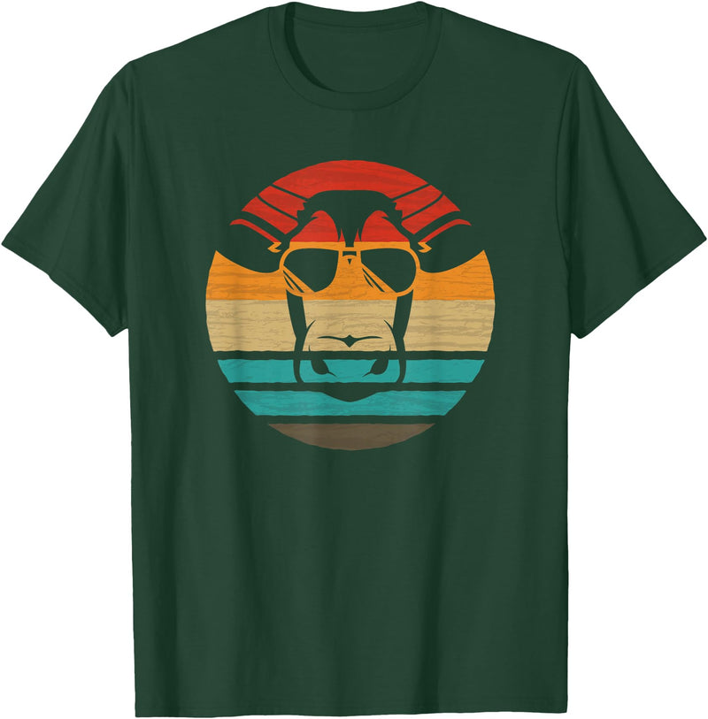 Cow Accessories & Clothing Gifts Women Men Kids Cow Retro Style Vintage T-Shirt - Dark Green