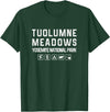 California Shirts Tuolumne Meadows, Yosemite Outdoor T-shirt T-Shirt - Dark Green