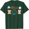 Family Baby Shower Gifts Mom Can Bearly Wait Bear Gender Neutral Boy Baby Shower T-Shirt - Dark Green