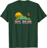 "Big Bear" Retro Sunset Mountain T-Shirt