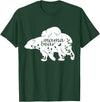 Funny Mama Bear Family Matching Gifts Clothing Mama Bear T-Shirt - Dark Green