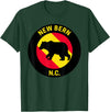 Front Street Merch Co New Bern North Carolina Bear T-Shirt - Dark Green