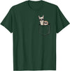 Llama Alpaca Gifts By Skizzenmonster Hipster Llama & Sloth With Sunglasses T-Shirt - Dark Green