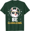LLama Squad Shirts and Gifts Cute Amazing Llama Pun Be Llamazing Llama Lover T-Shirt - Dark Green