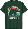 For Those Who Hate Winter Hibernation Bear Expert - Retro Funny Winter T-Shirt - Dark Green