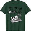 PT Gets You Moo Ving Cow Lover Physical Therapy Therapist T-Shirt - Dark Green