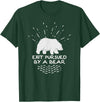 Funny Winter Tees Exit Pursued By a Bear - Funny Shakespeare - Winter Shirt T-Shirt - Dark Green