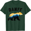 Banff National Park Alberta Bears Banff Canadian National Park Retro Souvenir Banff Bears T-Shirt - Dark Green