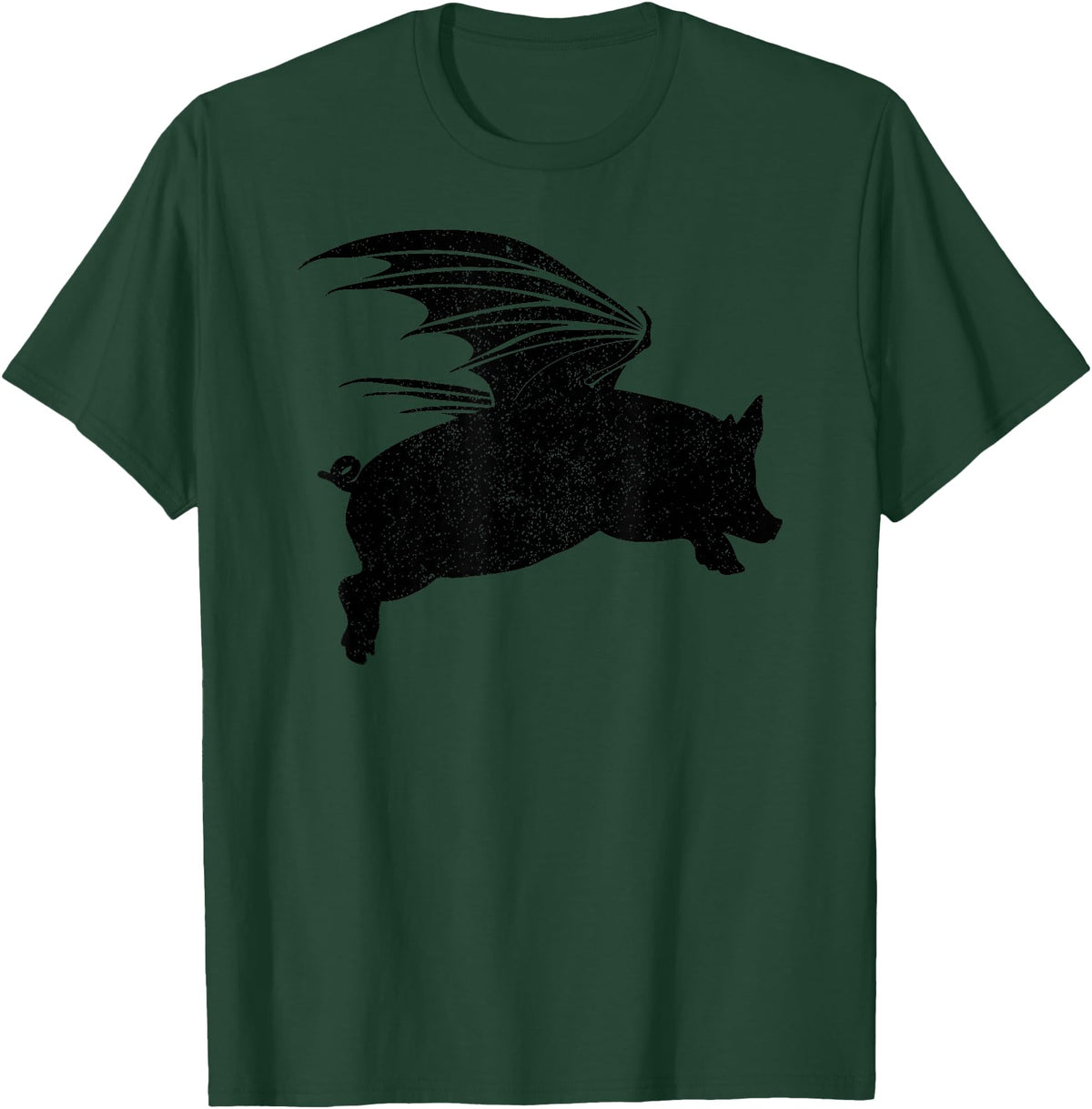 Flying Pig Shirt Pigs Will Fly Gift Idea Flying Pig T-Shirt Pigs Will Fly Gift T-Shirt - Dark Green
