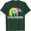 Gatlinburg Tennessee - Bear Tie Dye Gatlinburg Tennessee Bear Tie Dye Vintage Retro T-Shirt - Dark Green