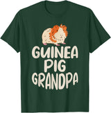 Gift Guinea Pig Owner & Accessories Guinea Pig Grandpa T-Shirt - Dark Green