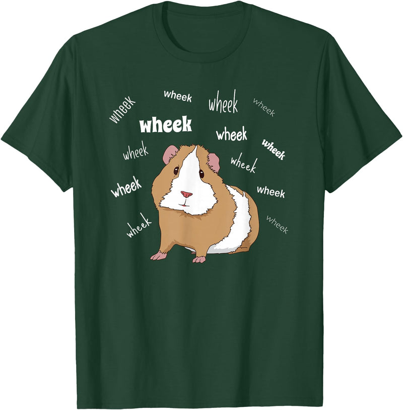 Funny Guinea Pig Tee Gift Animal Pet new kids love Guinea Pig Love Guinea Pig Wheek Wheek Feed Me Guinea Pig T-Shirt - Dark Green