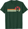 Pack A Punch Llama, Retro Style Alpaca T-Shirt - Dark Green