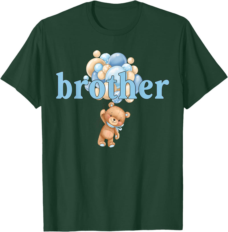 Beary 1st Birthday Boy Teddy Bear Matching Apparel Brother Teddy Bear 1st Birthday Boy Family Matching T-Shirt - Dark Green