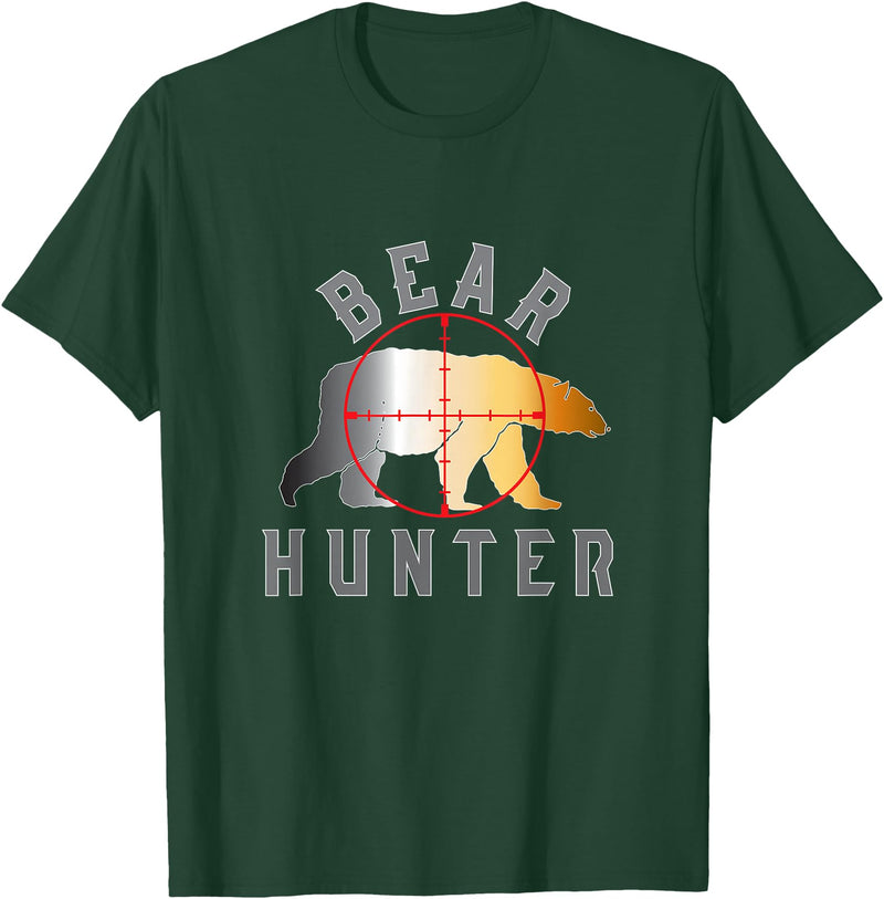 Gay Pride Gear Bear Hunter Gay Bear T-shirt For Men T-Shirt - Dark Green