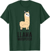 Funny Llama Lover Gifts Llama Whisperer T-Shirt - Dark Green