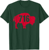 EmmaLoo Tees Buffalo New York BFLO B-Lo WNY Shirts 716 Area Code Buffalo New York BFLO WNY T-Shirt T-Shirt - Dark Green