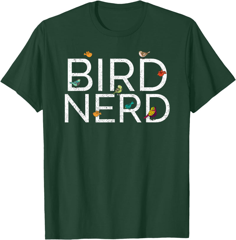 EpicWear Bird Nerd Bird Watcher Watching tshirt T-Shirt - Dark Green