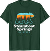 Steamboat Springs Colorado Bear T-Shirt - Dark Green