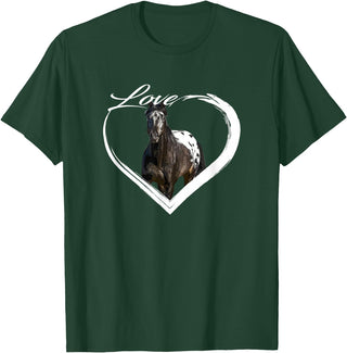 Horse Lover Gifts I Love Horses Love Appaloosa Paint Horse Lover of Horses Gift T-Shirt - Dark Green