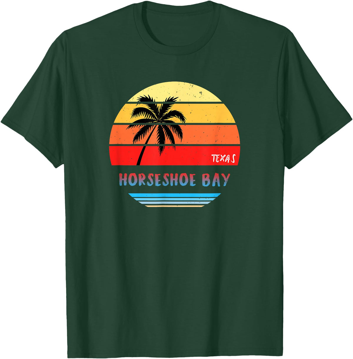 Horseshoe Bay Texas Souvenirs and Gifts Horseshoe Bay Shirt | Horseshoe Bay Texas T-Shirt - Dark Green