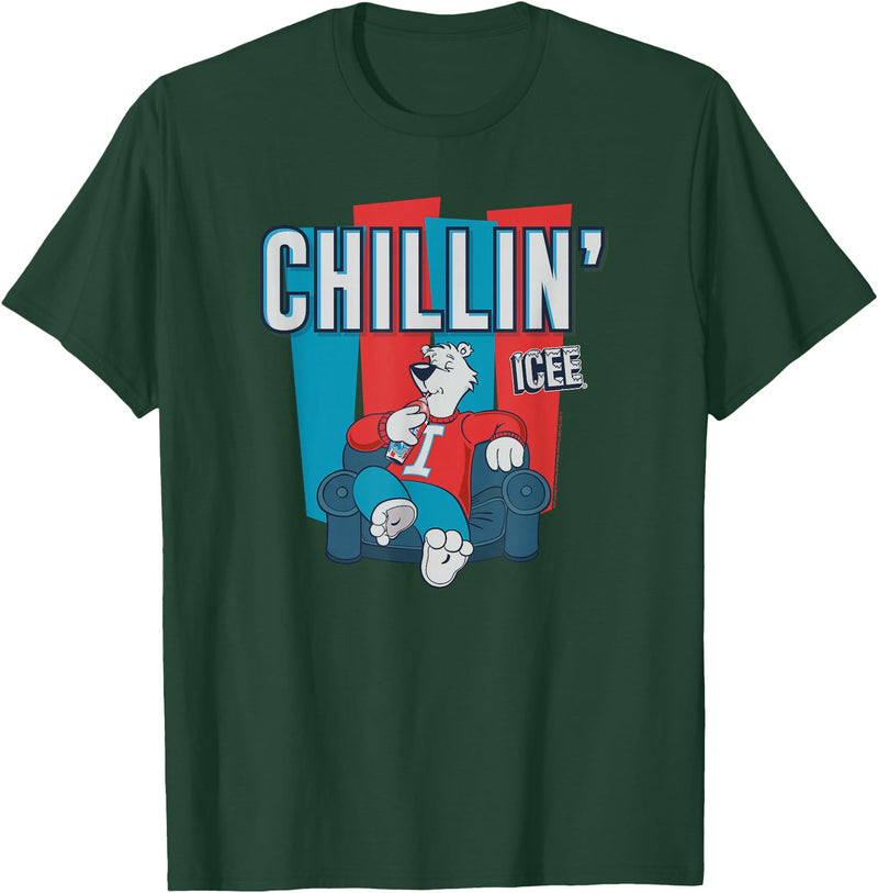 ICEE Bear Classic Sofa Chillin' Logo T-Shirt - Dark Green
