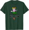 FUN DANCING ANIMALS GIFT T-SHIRTS Hawaiian Hula Dancing Cow, Funny Gift T Shirt, Dk T-Shirt - Dark Green