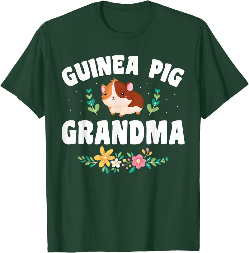 Guinea Pig Grandma Wear Guinea Pig Grandma Pet Owner T-Shirt - Dark Green