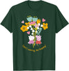 Peppa Pig Don't Worry Be Happy Floral Logo T-Shirt - Dark Green