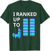 I Ranked Up To 11 Birthday Video Game Llama Piñata Birthday T-Shirt - Dark Green