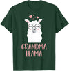 Grandma Llama Apparel Co Grandma Llama Cute Grandmother Gift T-Shirt - Dark Green
