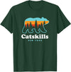Catskill Mountains Catskills NY Bear Mountains Camping Hiking New York T-Shirt - Dark Green