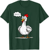 funny farm animal chicken cow fans apparel MOO moo chicken shirt funny silly chick says moo cow sound T-Shirt - Dark Green