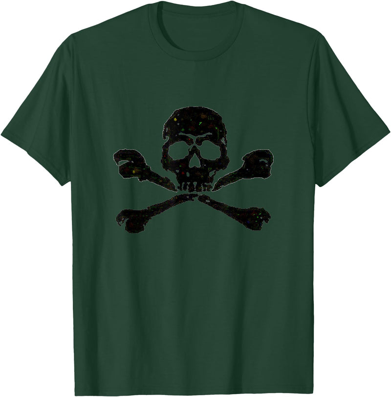 DATZLYF Skull and Crossbones t-shirt T-Shirt - Dark Green