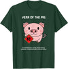 Cute Chinese Zodiac Lunar New Year Tees Year of The Pig Chinese Zodiac Lunar New Year T-Shirt - Dark Green