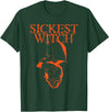 Severed Books Sickest Witch, Hayride - Classic Logo T-Shirt - Dark Green