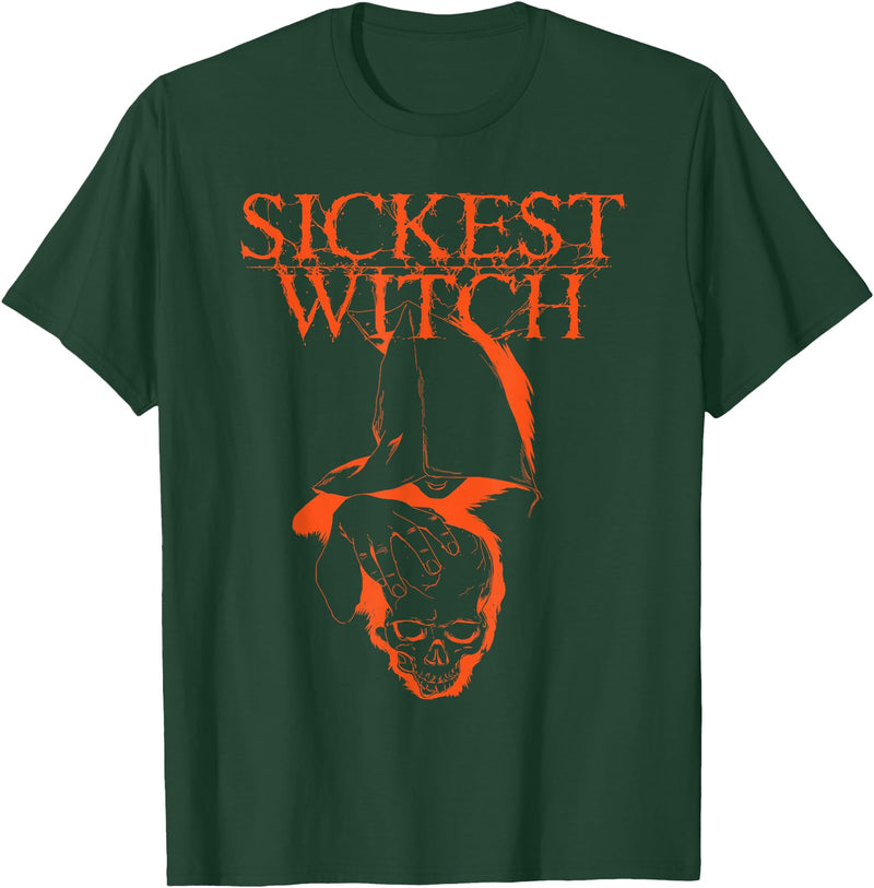 Severed Books Sickest Witch, Hayride - Classic Logo T-Shirt - Dark Green