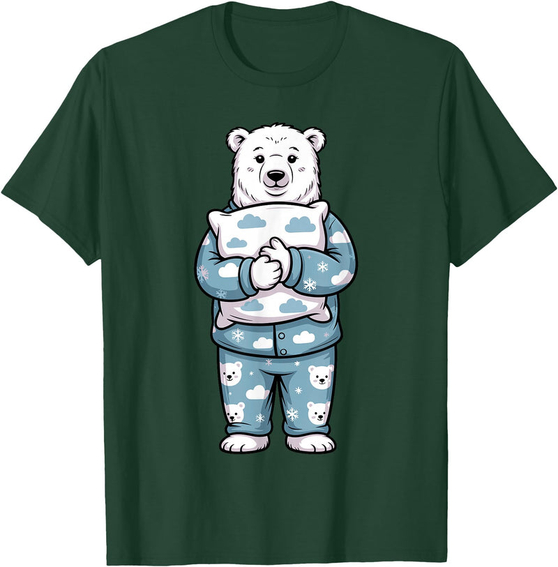 Polar Bear Gift Polar Bear Accessories & Stuff Cute Polar Bear Art for Men Women Kids Arctic Polar Bear T-Shirt - Dark Green