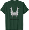 Pushmi-Pullyu Llama Funny Alpaca Llama Style, Pushmi-Pullyu Yoga T-Shirt - Dark Green