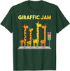 Giraffe Gift For Giraffe Lover Accessories & Stuff Cute Giraffe Design for Men Women Adult Safari Giraffe Lover T-Shirt - Dark Green