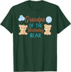 Family Birthday Bear Gifts Grandpa of The Birthday Boy Bear 1st Birthday Party Boy T-Shirt - Dark Green