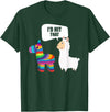 VepaDesigns Cinco De Mayo Shirt Mexican Gift Llama Id Hit That Pinata Mexican Funny Cinco de Mayo Gift T-Shirt - Dark Green