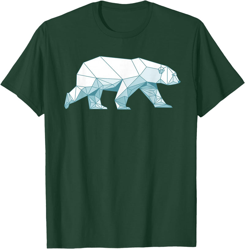 Polar Bear Gift Polar Bear Accessories & Stuff Cool Polar Bear Design For Men Women Arctic Polar Bear Lover T-Shirt - Dark Green