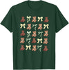 Coquette Aesthetic Graphics Preppy Teddy Bears Yellow Bows Coquette Girly Aesthetic T-Shirt - Dark Green
