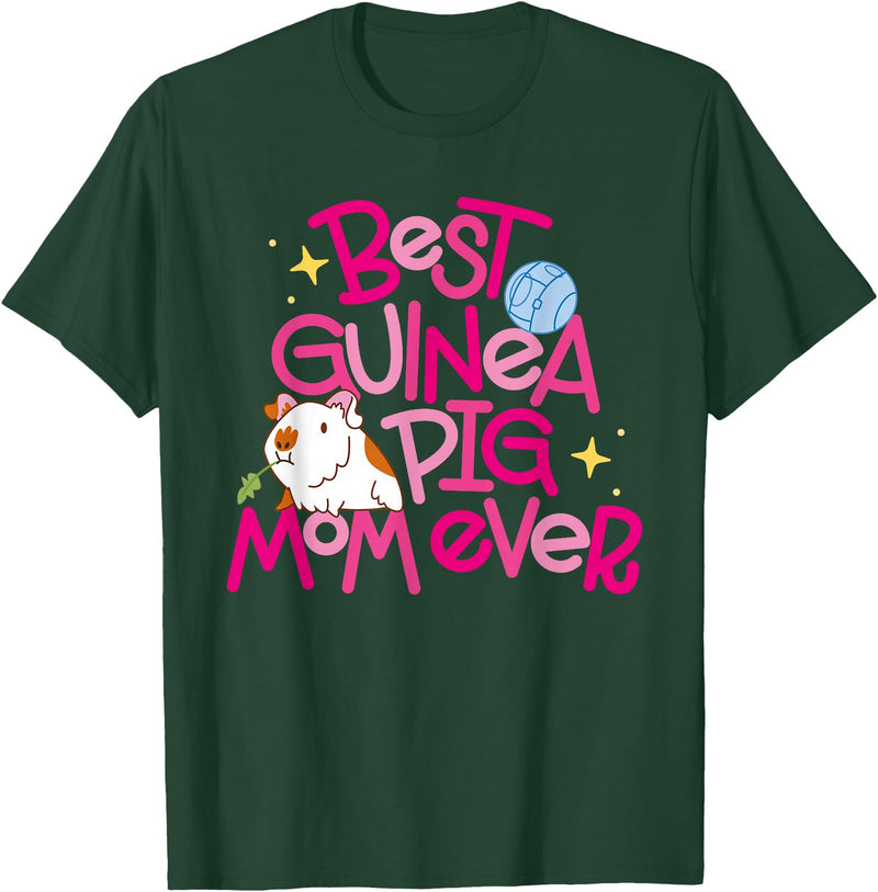 Miller Sye Best Guinea Pig Mom Ever T-Shirt - Dark Green